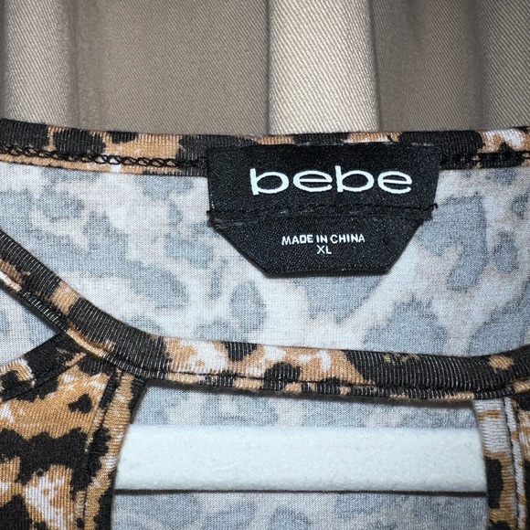 bebe logo top, Swarovski crystals, XL leopard - Picture 3 of 6